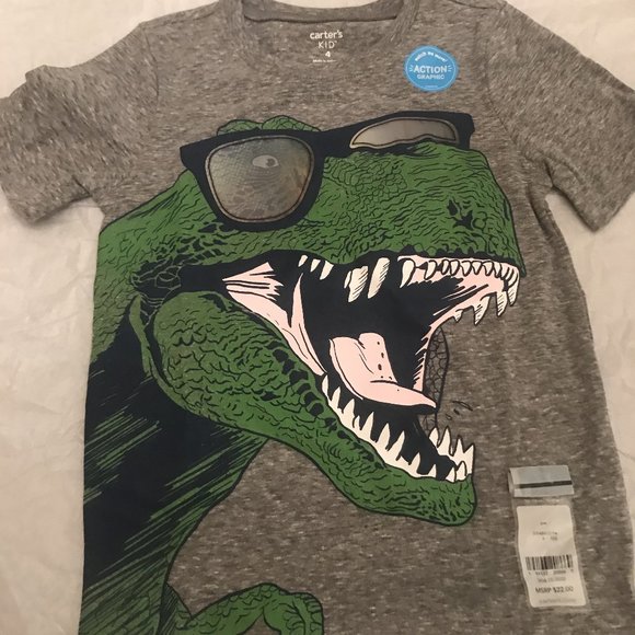 Carter's Other - NWT carters dinosaurs action changing shirt top 10